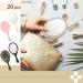 Vintage Handheld Mirrors - 20 Pcs Embossed Flower Retro Hand Mirror for Women - Compact Makeup Travel Mirror - Buy Online on GoSupps.com