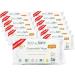 Eco by naty plastic -free baby wet wipes unparfored - 100 % compostable and herbal towels good for babies and the sensitive skin of newborns (12 x 56 | 672 pieces 56 pieces (12 pack)