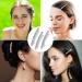 8-Piece Rhinestone Hair Barrettes Set | Silver Metal Spring Clips | Crystal Ponytail Holder & Side Clips for Women - Buy Online on GoSupps.com