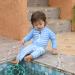 weVSwe Baby Toddler Boy Swimsuit UPF 50+ Sun Protection Rash Guard Swimwear - Blue Stripes | 0-3 Years | Crotch Zipper | Ages 0-6 Months - Buy Online on GoSupps.com