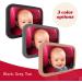 Largest & Most Stable Baby Car Mirror | Premium Matte Finish | Crystal Clear View of Infant | Safe, Secure & Shatterproof - Grey - Buy Online on GoSupps.com