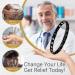 Buy Jeracol Titanstahl Magnetic Bracelet for Women - 3500 Gauss Adjustable Magnetic Wristband with Distance Tools Stylish Black Jewelry - Buy Online on GoSupps.com