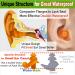 Waterdam Swimming Earplugs - Waterproof Ultra-Comfortable Prevent Swimmer's Ear | Size 2 & 3 for Men (Green) & Women/Teenagers (Blue) - Buy Online on GoSupps.com