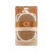 Earth & I Flaxseed Scrub and Sponge Set Exfoliating Loofah for Deep Cleaning the Skin 2-Pack