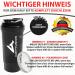 Amity Union 700ml Egg White Shaker - BPA Free Protein Mug with Powder Compartment & Sieve for Whey/BCAA | Midnight Black | Gym & Fitness - Buy Online on GoSupps.com