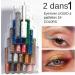  Dubbulon Liquid Glitter Eyeliners Waterproof Liquid Eyeliners Eye Makeup Set 6 Colours Waterproof Eyeliner Pencil - Highly Pigmented Color Eyeliners  - Buy Online on GoSupps.com