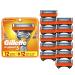 Gillette Fusion5 Mens Razor Blade Refills, 12 Count, Lubrastrip for a More Comfortable Shave 12 Refills