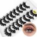 KOKAY 8 Pairs Russian Strip Lashes DD Curl Faux Mink 3D Fake Eyelashes Waterproof Gift Set (K007 15MM) - Buy Online on GoSupps.com