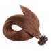 Keratin Bonding #6 Brown 70cm 50 Strands 1g - 100% Remy Real Hair U-Tip Extensions by Novon Hair Extensions - Premium Quality - Buy Online on GoSupps.com