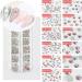 Vtrem 6 Colors Chrome Platinum Glitter Gel Nail Polish White Orange Gel Polish Kit Nail Rhinestones Matrix Gel Nail Polish Home DIY Manicure Nail - Buy Online on GoSupps.com