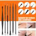 Blackhead Remover Pimple Popper Tool Kit - 19 Pcs Professional Extractor Set for Face and Nose - Stainless Steel Comedone and Whitehead Extractor with Metal Case (Black) - Buy Online on GoSupps.com