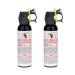 SABRE Frontiersman 7.9 oz. Bear Spray, Maximum Strength 2.0% Major Capsaicinoids, Powerful 30 ft. Range Bear Deterrent, Outdoor Camping & Hiking Protection, Quick Draw Holster & Multipack Options 7.9 oz Bear Spray, 2-Pack Bear Spray