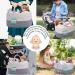 Baby Diaper Caddy Organizer  Cotton Rope Diaper Storage Basket Portable for Newborn Baby Boys and Girls  Nursery Storage Bin for Changing Table Crib Car Travel with Essential Handle Locker Grey - Buy Online on GoSupps.com