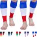 Doc Miller Calf Compression Sleeve 1 Pair 15-20mhg Strong Support Season Sock Druck Sports Running Recovery Shin Splints Varices 2-Pair Large Bluewhitered