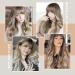 Faelbaty Long Curly Blonde Ombre Wig for Women | Natural Cosplay Wig with Ponytail | Perfect for Girls - Buy Online on GoSupps.com