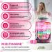 Clean Nutraceuticals Biotin Collagen Keratin Gummies | Hair Skin and Nails Vitamins for Women | Hyaluronic Acid Bamboo Vitamin A C D3 E Folate with Saw Palmetto Silica B3 B12 Vegan Gummy - Buy Online on GoSupps.com