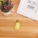 Siuke keychain pp plastic transparent flip key day classification label handwritten brand keychain luggage trailer hotel room listing (blue) yellow
