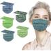 50PC Adults Leaves Pattern 3 Ply Disposable_Face_Mask Breathable Elastic Earloops for Men Women Daliy Use - Buy Online on GoSupps.com
