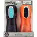 Contigo Autoseal Trekker Kids Water Bottles 14oz 2-Pack Navy & Nectarine - Set of 2 Leakproof Bottles for Children - Buy Online on GoSupps.com