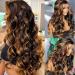 Arabella 24inch Highlight Ombre Lace Front Wig Human Hair 13x4 HD Transparent 1B/30 Honey Blonde Lace Front Wig Human Hair Pre Plucked Colored Wigs Human Hair 180% Density Body Wave Lace Front Wig Human Hair 24 Inch 13x4...