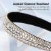 WOVOWO Rhinestone Headband - Sparkly Crystal Diamond Hair Accessories for Women, Non Slip Fashion Bling Head Band - White - Buy Online on GoSupps.com