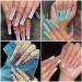 SWETIDY XXL Clear Acrylic Nail Tips - 600pcs Refill in Sizes 4-7 | Square Shape Half Cover Coffin Nails - Buy Online on GoSupps.com