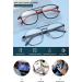 Magimodac Metal Blue Light Filter Glasses for Men & Women - Anti Blue Light Thin Frame Nerd Glasses - Model 072 Bright Black - Buy Online on GoSupps.com