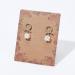 FINGERINSPIRE 150 pcs Flower Patterns Necklace Display Cards - Brown Cardboard Hanging Cards for Earrings, Necklaces, Bracelets - 2.5x2 inch - Buy Online on GoSupps.com