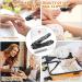 ROOOG Nail Clippers with Catcher - Ultra Sharp Unisex Fingernail & Toenail Cutter Set - Black - Buy Online on GoSupps.com