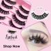 10 Pairs Russian eyelashes Faux Mink False Eye Lashes D-Curl Fluffy and Wispy Ultra Soft Premium Sweat and Water Resistant Feather Light Enhancing Beauty and Confidence (W-06) - Buy Online on GoSupps.com