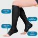 Open Toe Medical Compression Socks for Women & Men - XXL Black - 1 Pair with Laundry Bag - Buy Online on GoSupps.com