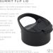 Simple Modern Summit Water Bottle Lid Bundle - 3 Pack of Midnight Black Lids for Hydro Flask Wide Mouth - Flip, Straw, and Chug Lids with Insulation and Handle - Buy Online on GoSupps.com