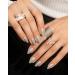 Gelish MINI Water Field Sparkly Silver Gel Nail Polish - 0.3 oz - Buy Online on GoSupps.com