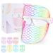 Aikertec 7 Colors LED Face Mask Light Therapy Led Mask Therapy Facial Red and  Blue Light Therapy Mask for Face Lightweight Home Skin Care