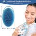 Ousiya Silicone Body Scrubber Loofah Exfoliating Brush - 3 Pack (Pink/Blue/Black) - Buy Online on GoSupps.com