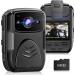 LAMTTO 4K Police Body Cam WiFi w/64GB SD Card, 4000 mAh Portable Wearable Security Camera, Body-Worn Police Personal Cam GPS Law Enforcement IP65 Waterproof Infrared Night Vision (Deep Black)