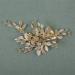 Smavles Wedding Hair Clipping Strass - Bridal Accessories - Silver & Rose Gold Flower Crystal Headdress for Women & Girls - Buy Online on GoSupps.com