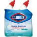 Clorox Toilet Bowl Liquid Disinfecting Cleaner with Clinging Bleach Gel, Remove Mildew and Mold, Ocean Mist Scent, 24 Ounces (Pack of 2)