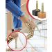 TRIZILLA 24 Pairs High Heel Replacement Tips & Repair Kit + Remove Pliers | 6 Sizes Caps in Black & Beige - Women's Shoe Accessories - Buy Online on GoSupps.com