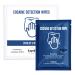 Cocaine Detection Wipes PACK OF 5 Sachets - Detect the presumptive presence of Cocaine on any Surface by Swabbing The Area With Wipe Turning Blue Upon Contact With Drugs