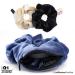 LokiStashed 3-PACK Velvet Hair Tie Scrunchies with Hidden Zipper Pocket - Navy Tan Black - Buy Online on GoSupps.com