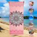 Non-Slip Microfiber Yoga Towel for Hot Yoga & Pilates - Mandala Pink (73x25) - Buy Online on GoSupps.com