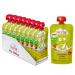 FruchtBar-Bio Quetschie oatmeal apple pear grape fruit puree in a squeeze bag 8x120g