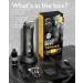 Men's Electric Groin & Pubic Hair Trimmer - Waterproof Body Groomer with 2 Ceramic Blades, LED Light, Power Display - Safe Wet/Dry Balls Trimmer in Black - Buy Online on GoSupps.com