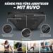 RUVO Fell-Hand Pocket - Stylish Black Belt Bag for Men & Women | Maximum Storage with 4 Zippered Compartments | Ideal for All Activities - Buy Online on GoSupps.com