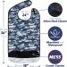Classic BIB Designs Washable Adult Bib - Reusable Blue Camouflage - Stylish Clothing Protection for Men & Women - Buy Online on GoSupps.com