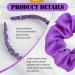 2 Girls' Hair Bands 1 Headband Elastic Hair Bands Solid Color Girls' Hair Bands Ladies Purple Accessories Hair Straps - Buy Online on GoSupps.com