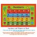 Children's Placemat: USA/Europe Centered World Map, Alphabet, Colors, Numbers, Shapes - Set of 2 - Buy Online on GoSupps.com