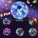 Chennyfun 6-Piece Astro Jump Balls Set - Colorful High Jumping Rubber Bouncy Balls for Kids - 7cm Galaxy & Moon Balls - Buy Online on GoSupps.com