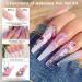 Wakaniya Nail Gel Kit with Lamp - 10 Colors, 4 Glitter, Quick Poly Extension Gel - Easy DIY Manicure Tools for French Ombre Nails - Silver Teal Brown Pink Series A - Buy Online on GoSupps.com